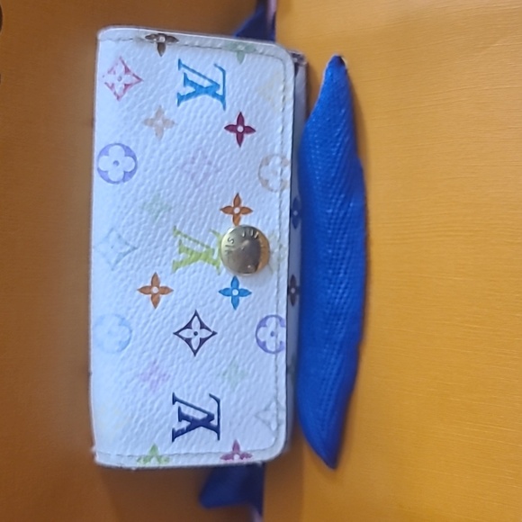LOUIS VUITTON AUTHENTIC TAKASKI MURAKAMI LEATHER KEYHOLDER 💠✨️RARE✨️ 💠 - Picture 8 of 9